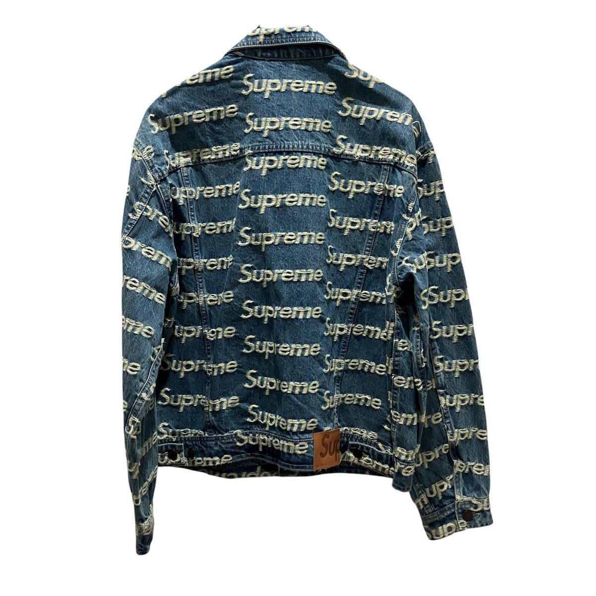 Frayed Logos Denim Trucker Jacketフレイドロゴデニムジャケット