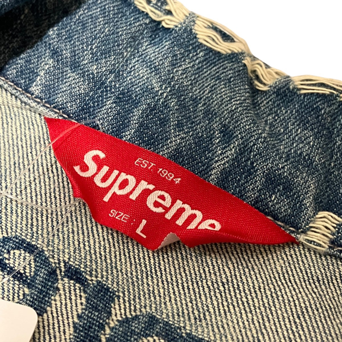 Frayed Logos Denim Trucker Jacketフレイドロゴデニムジャケット