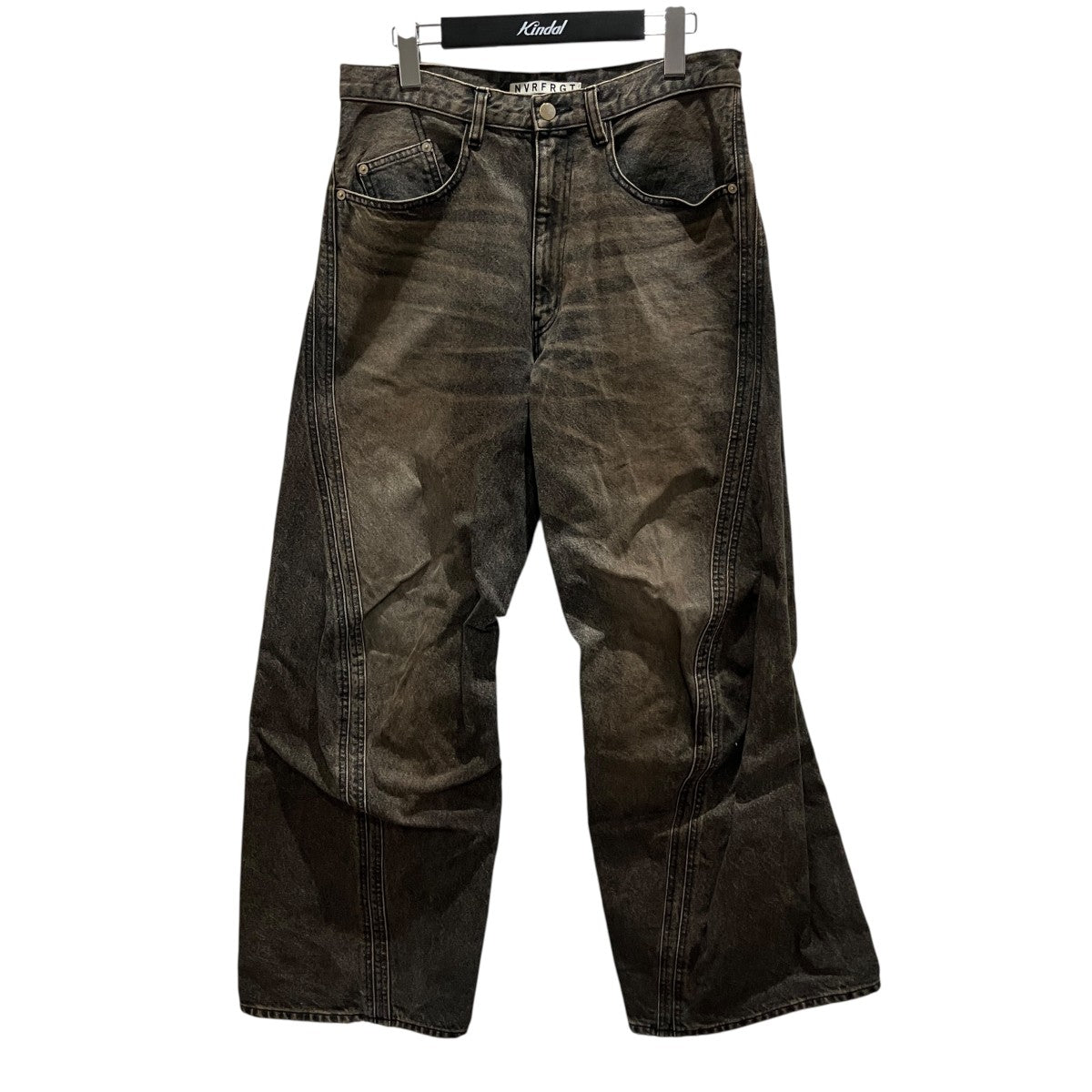 NVRFRGT 3D TWISTED WIDE LEG JEANSデニムパンツNF251P14A 古着・中古-1枚目のアイテム画像