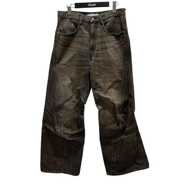 NVRFRGT(ネバーフォーゲット) 3D TWISTED WIDE LEG JEANSデニムパンツ