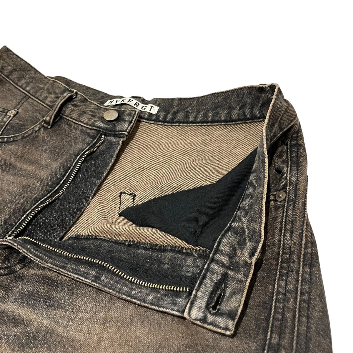 NVRFRGT 3D TWISTED WIDE LEG JEANSデニムパンツNF251P14A 古着・中古-5枚目のアイテム画像