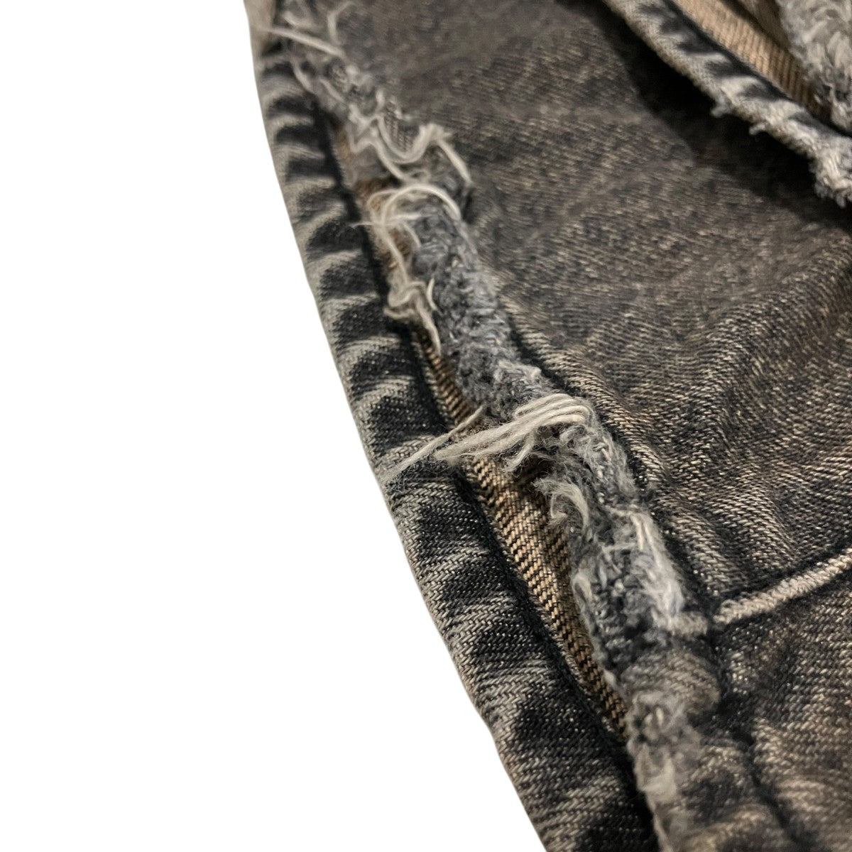 NVRFRGT 3D TWISTED WIDE LEG JEANSデニムパンツNF251P14A 古着・中古-6枚目のアイテム画像