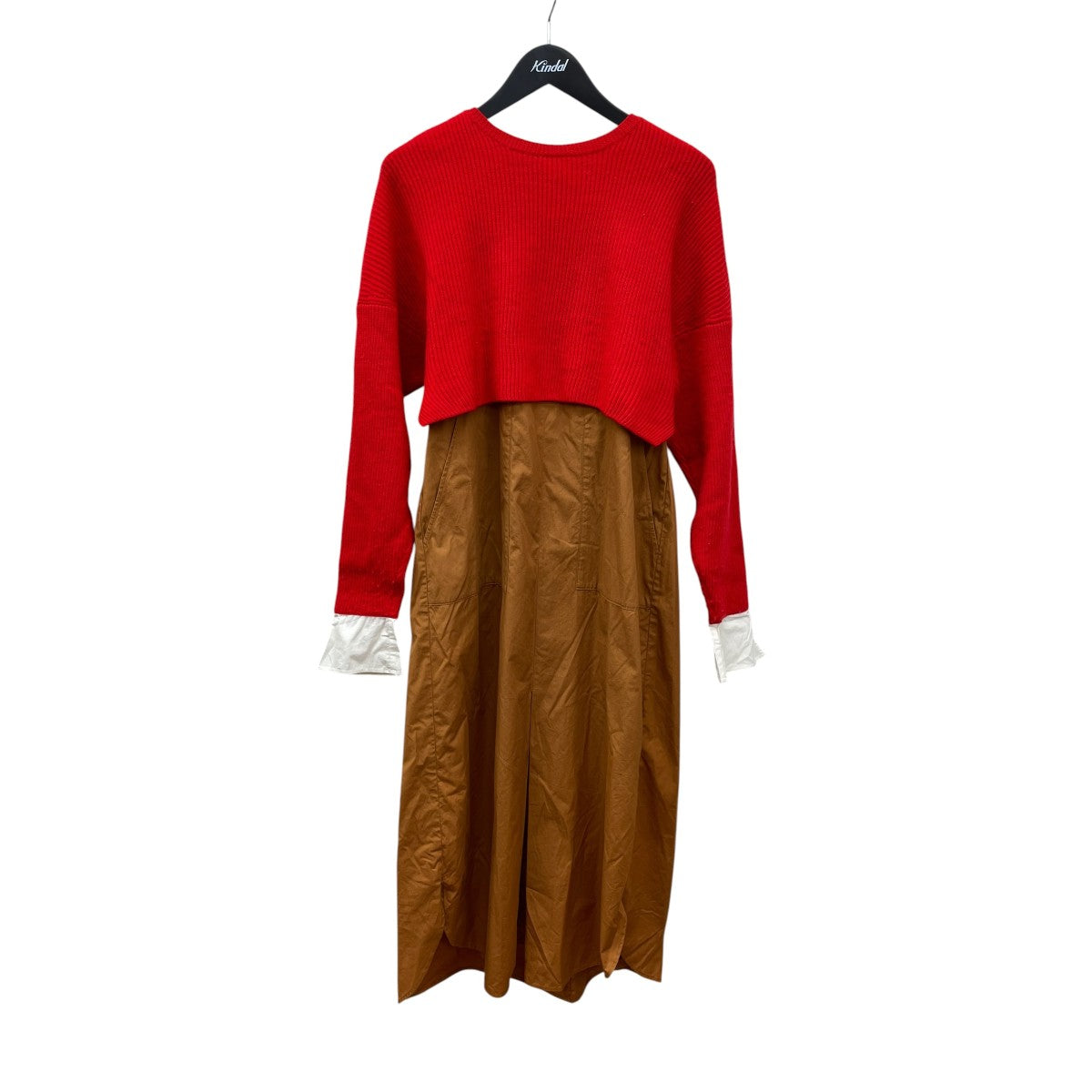 Firm Wool Combination DRESSドッキングワンピース300DA273-2530