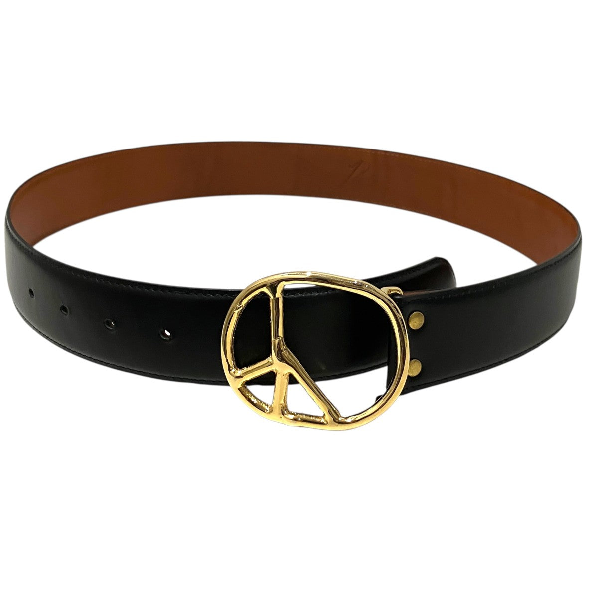 【PEACE BUCKLE BELT】レザーベルトLQ065