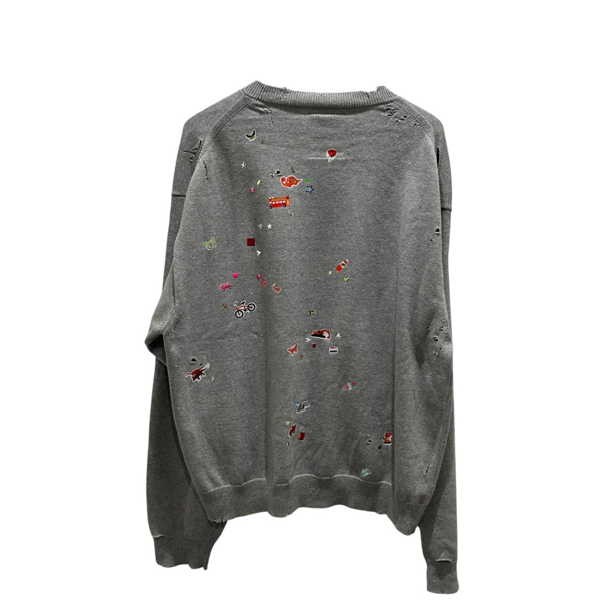 Kids Sticker Printed Knit SweaterクルーネックニットJ16SW700