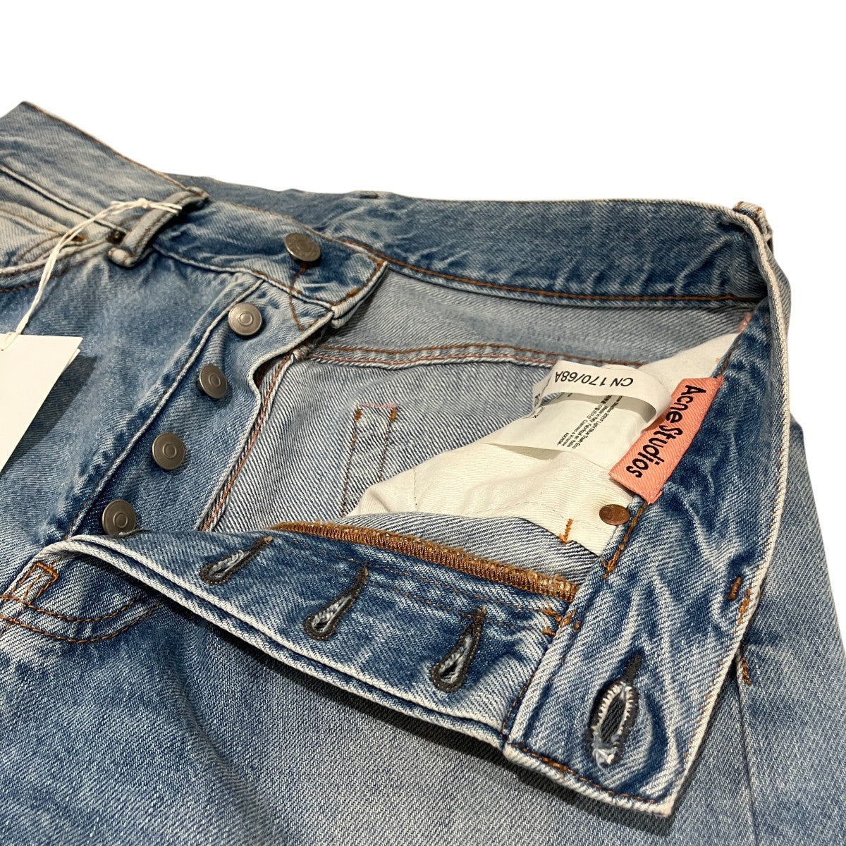 2021F Light Blue Trash EcoデニムパンツA00338-