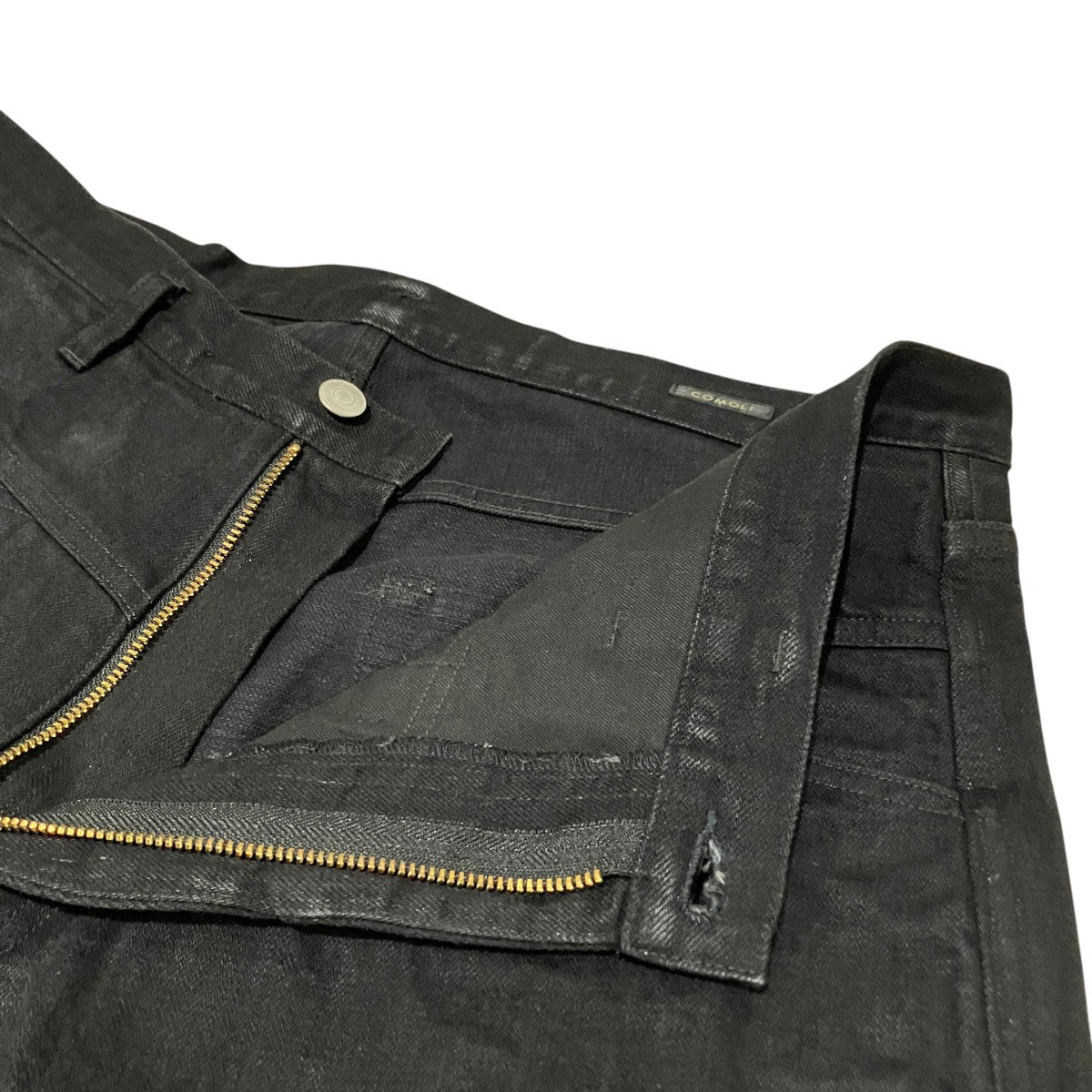 COMOLI(コモリ) 25AWブラックデニム テーパードパンツC03-03005 C03