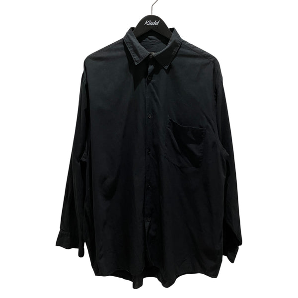 24ss COMOLI KADHI コットンコモリシャツ　Z01-02011 黒 COMOLI(コモリ) KHADIコットン コモリシャツZ01-02011 Z01-02011