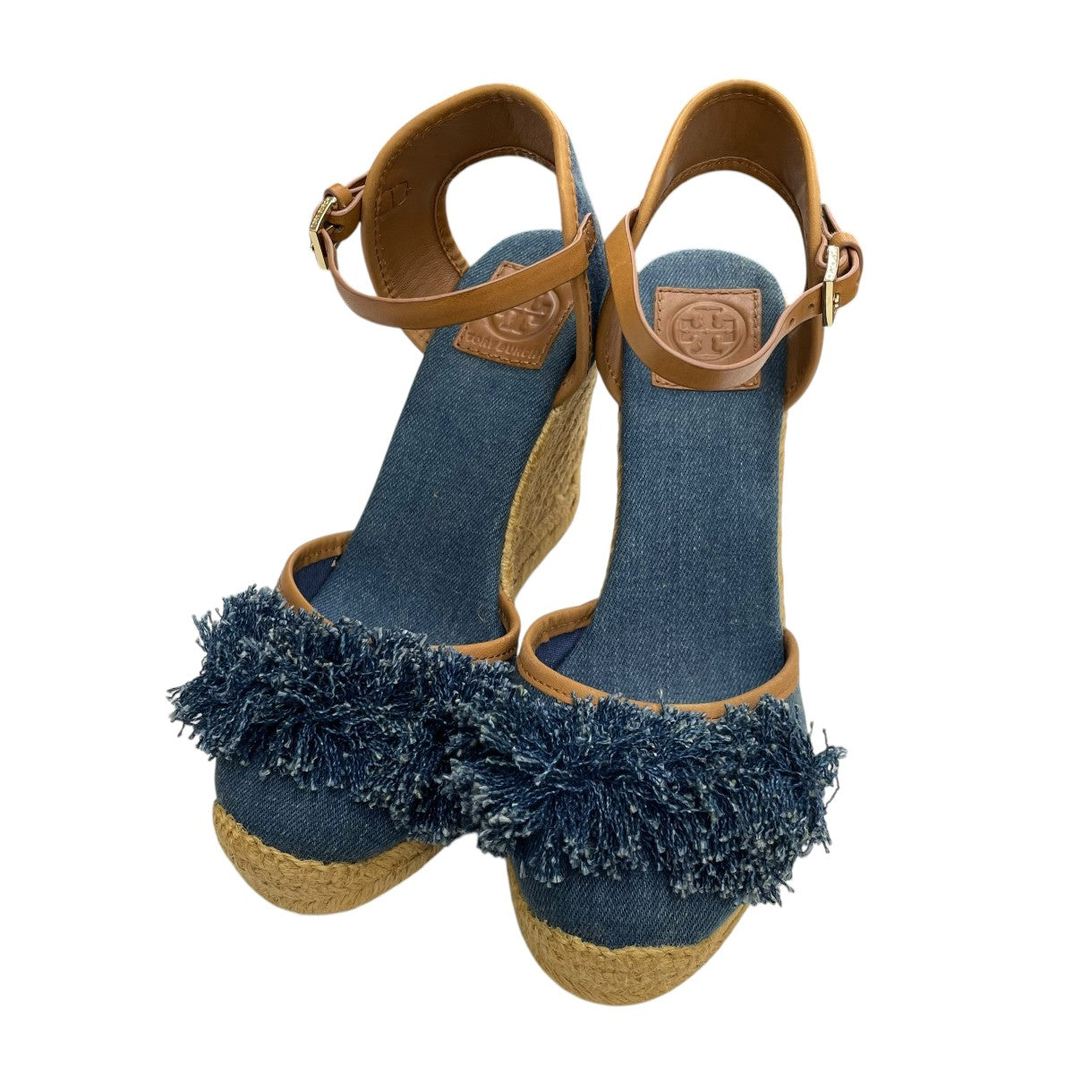 ♡新品未使用♡ Tory Burch サンダル ウェッジソール サイズ7 TORY BURCH(トリーバーチ) ウェッジソールサンダル インディゴ サイズ
