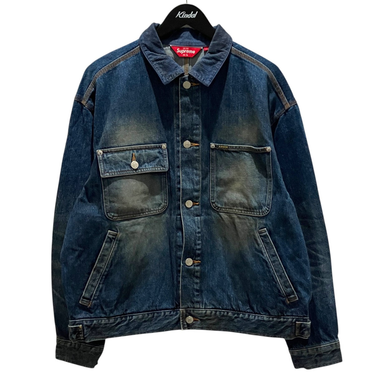 25AW【DISTRESSED SELVEDGE TRUCKER JACKET WASHED INDIGO】デニムジャケット
