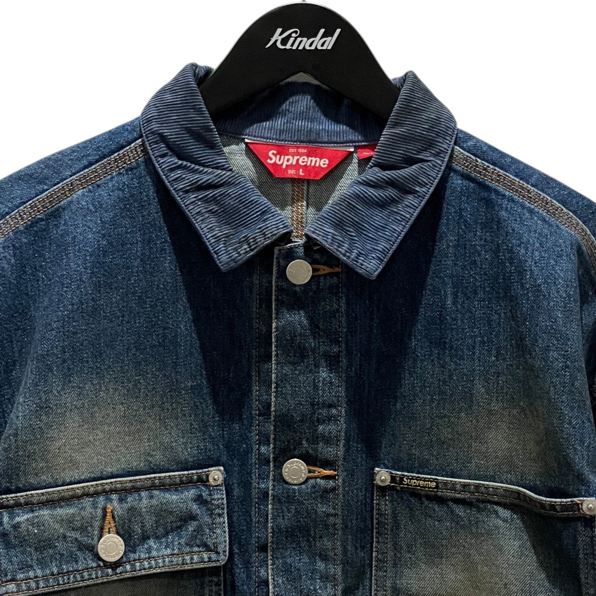 25AW【DISTRESSED SELVEDGE TRUCKER JACKET WASHED INDIGO】デニムジャケット