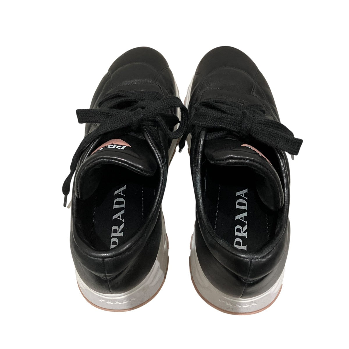 PRADA(プラダ) レザースニーカー245 245 ブラック サイズ 37｜【公式