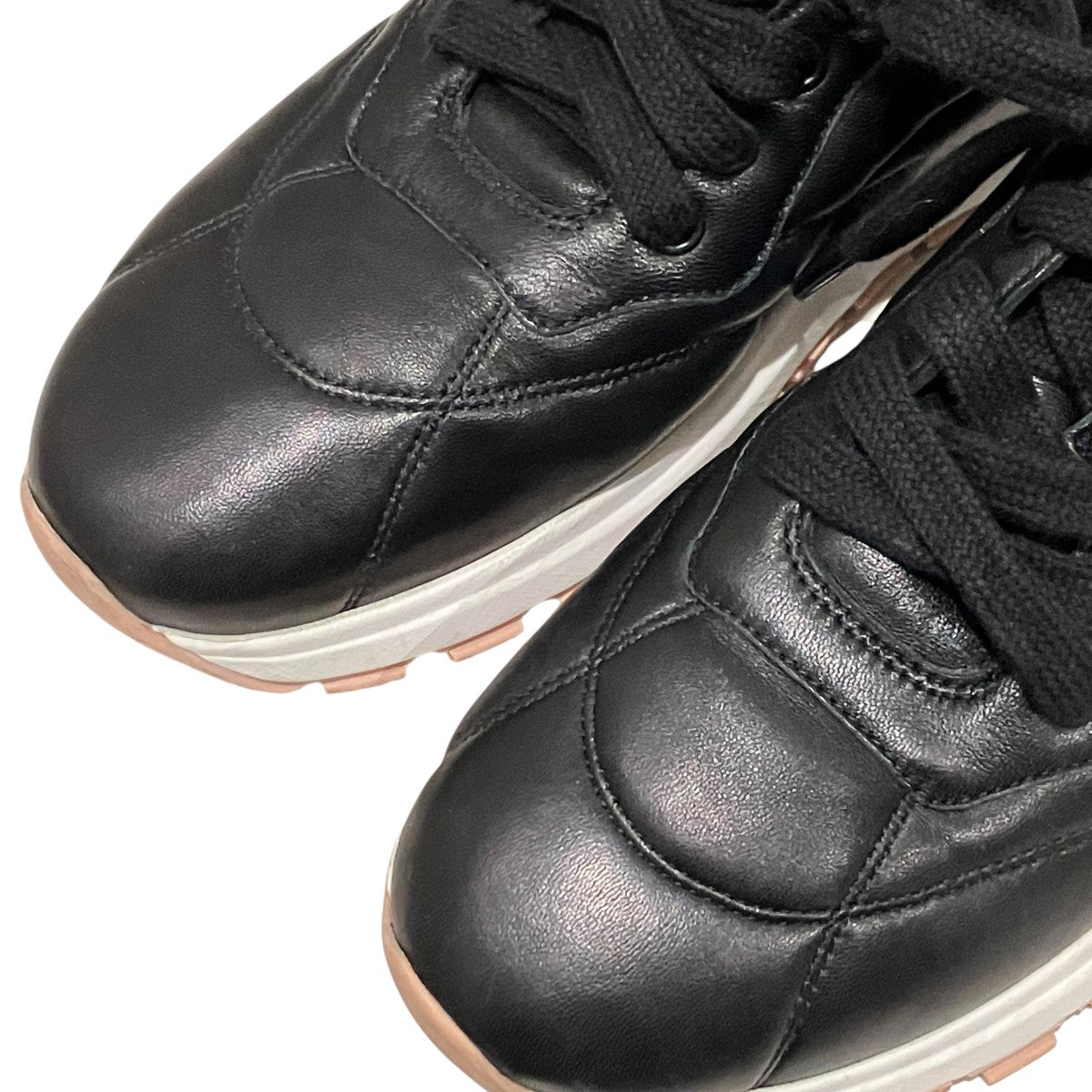 PRADA(プラダ) レザースニーカー245 245 ブラック サイズ 37｜【公式