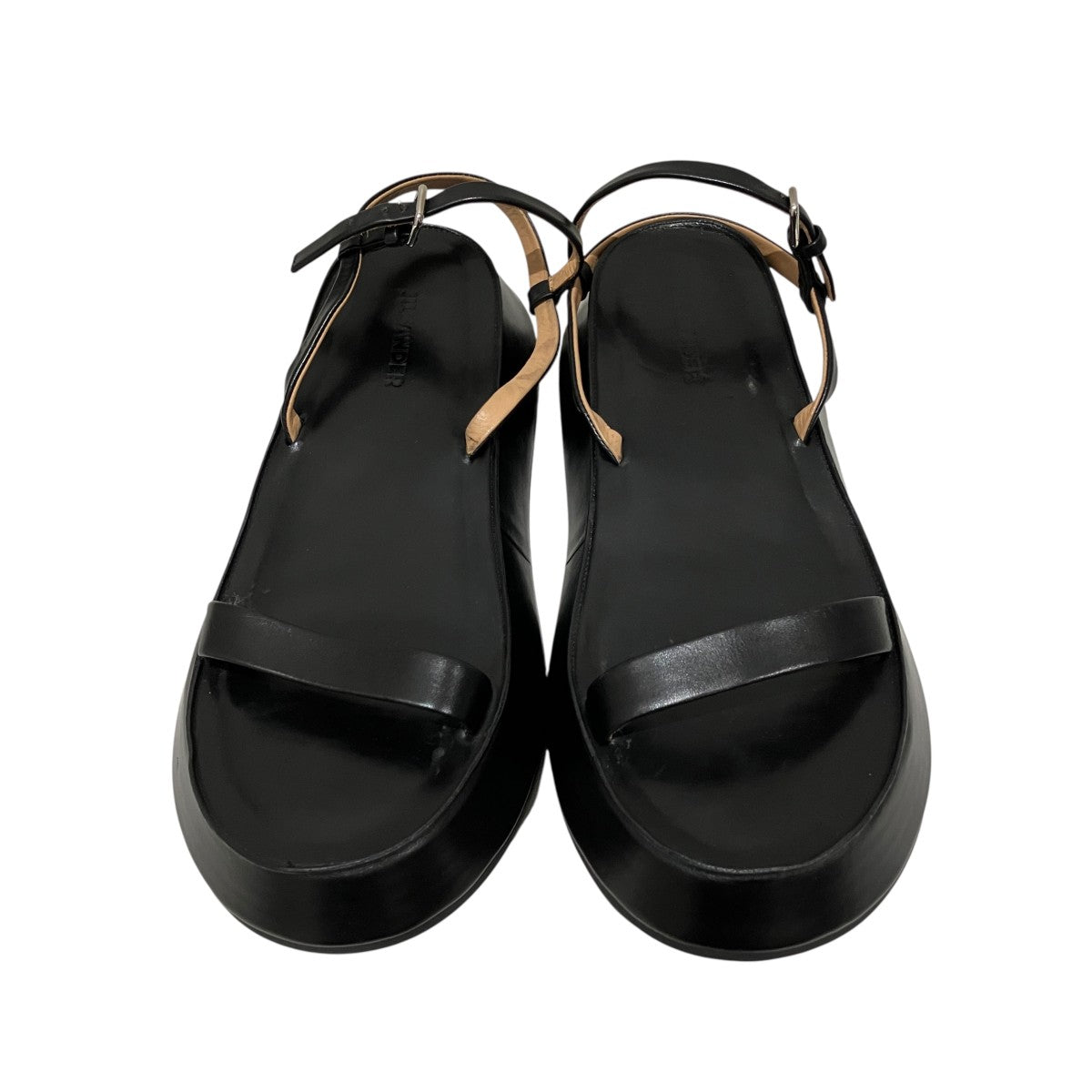 JIL SANDER(ジルサンダー) ストラップサンダル ブラック サイズ 37