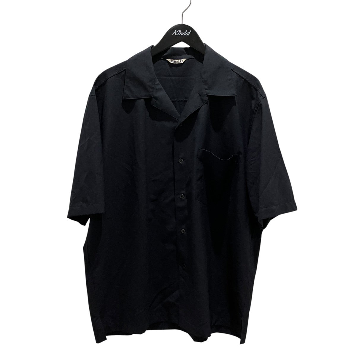 SUPER FINE TROPICAL WOOL OPEN COLLAR HALF SLEEVED SHIRT半袖シャツA25SS02WT