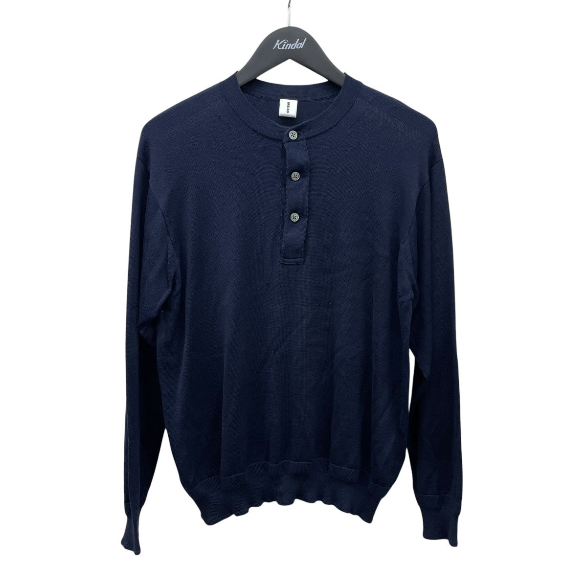 SILK HENLEY NECK PULL OVERニットSLPO-04-24