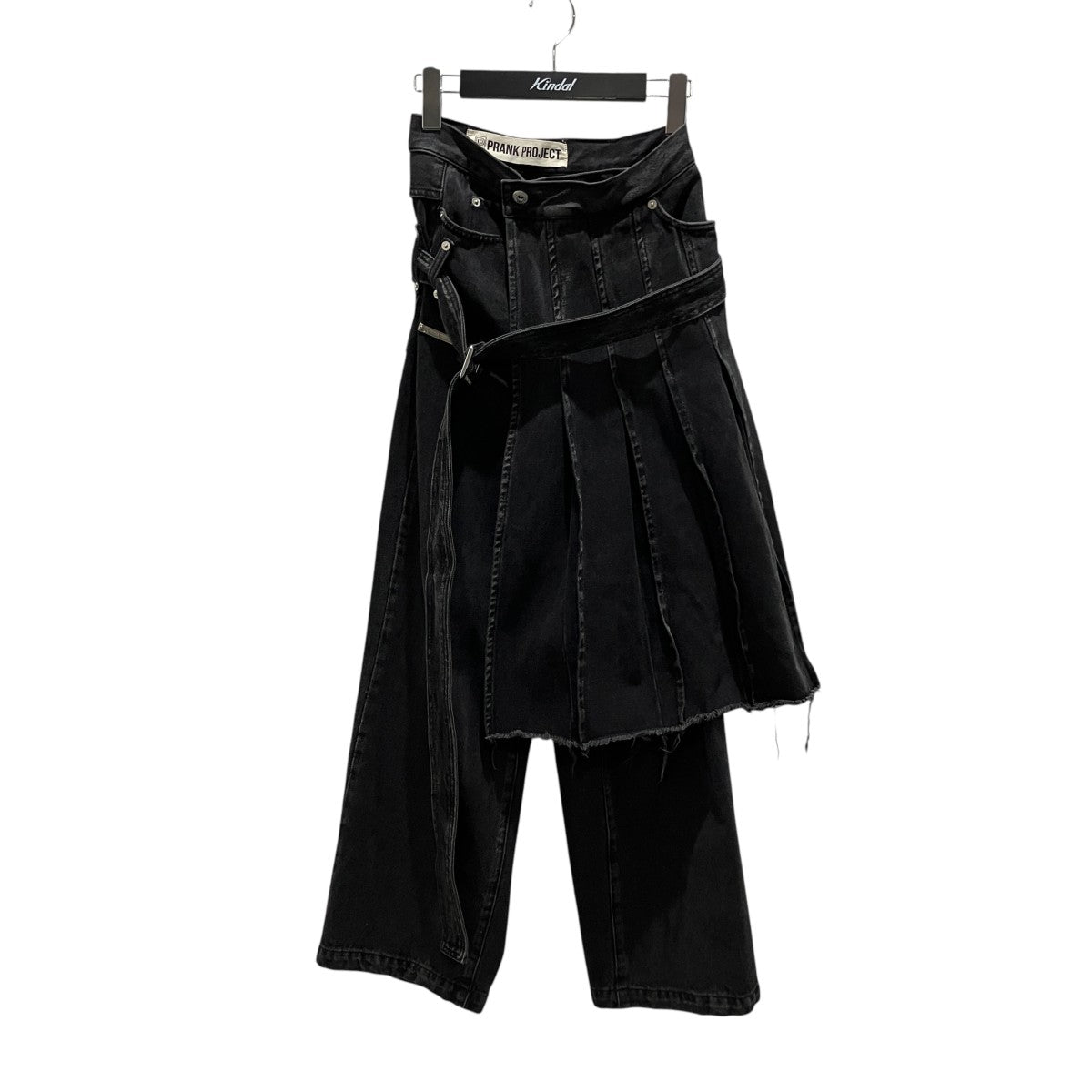 【 Pleats Wrapped Denim】デニムスカートパンツ31232465209