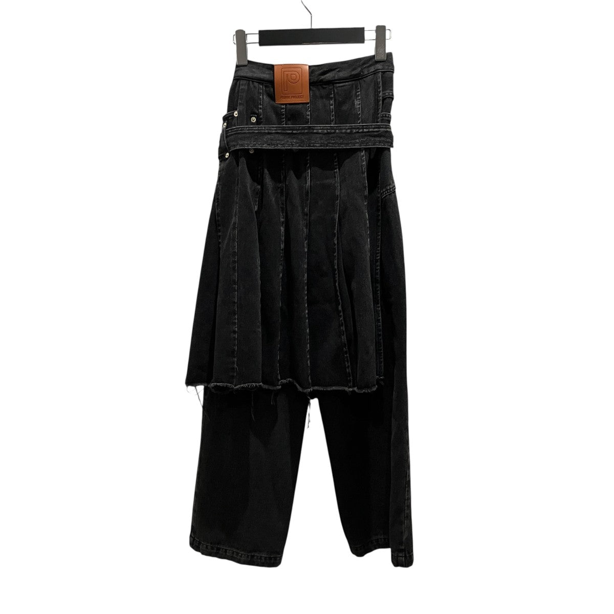【 Pleats Wrapped Denim】デニムスカートパンツ31232465209