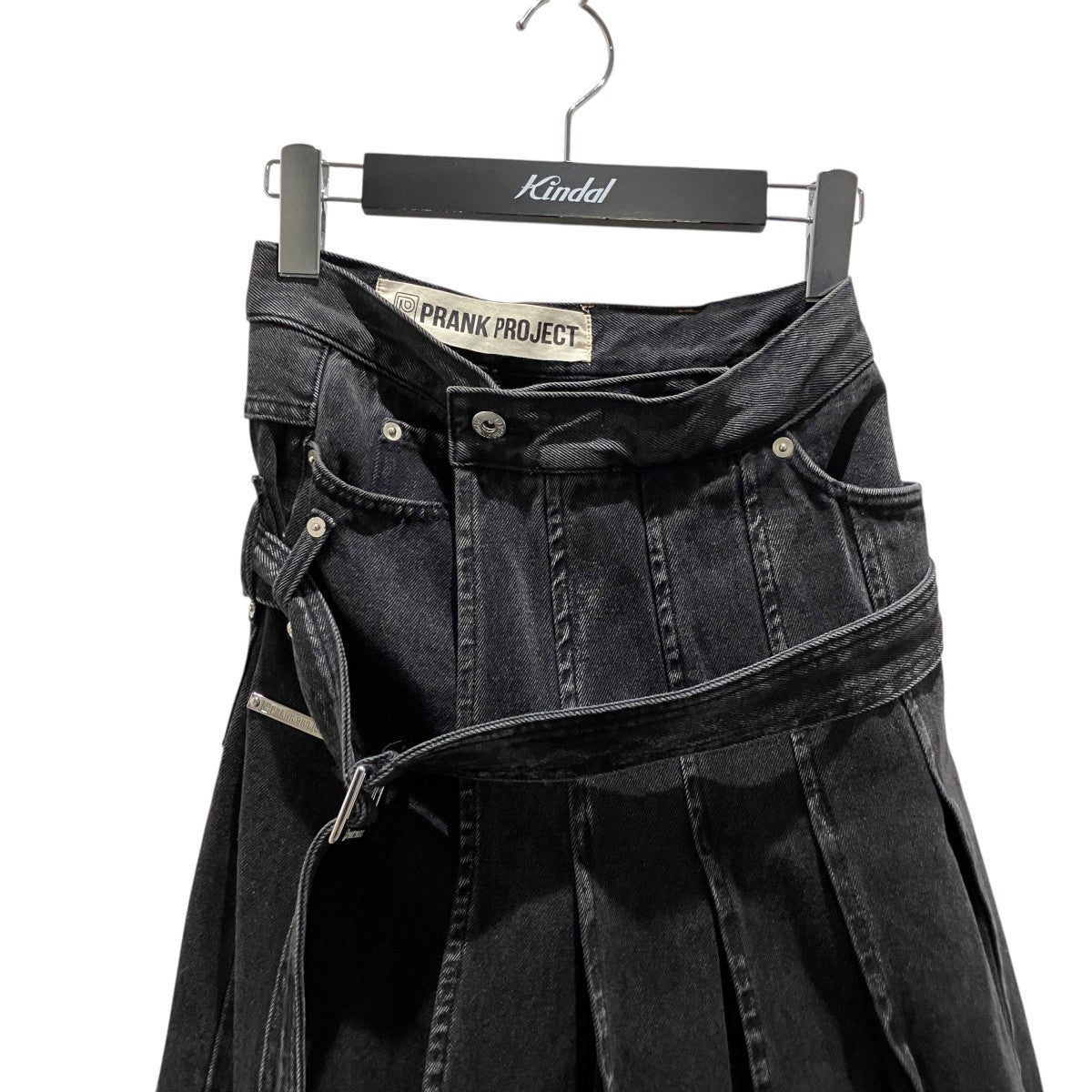 【 Pleats Wrapped Denim】デニムスカートパンツ31232465209