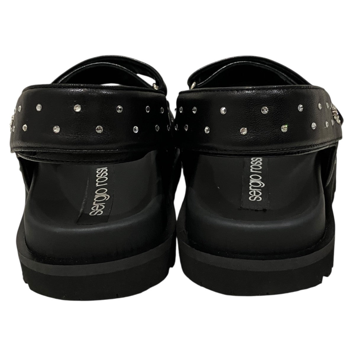 【SCARPE DONNA】ラインストーンサンダルB10490-MFL140-9000-400
