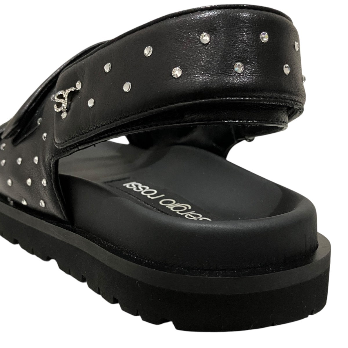 【SCARPE DONNA】ラインストーンサンダルB10490-MFL140-9000-400