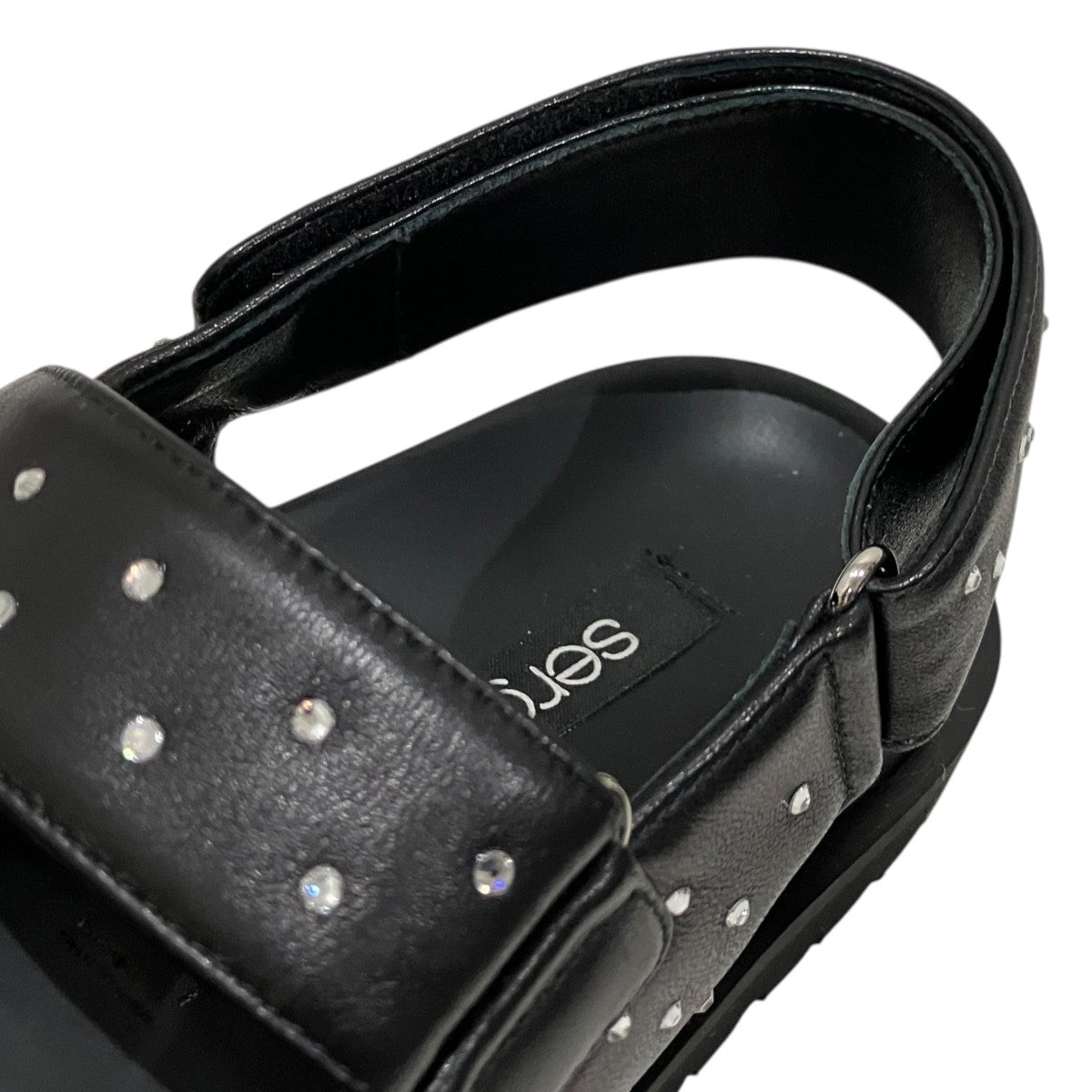 【SCARPE DONNA】ラインストーンサンダルB10490-MFL140-9000-400