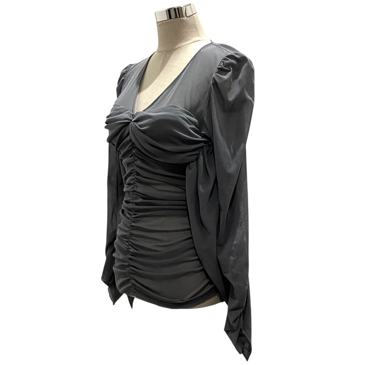 【TULLE GATHERED TOPS ／ TULLE GATHERED TOP】シャーリングブラウスFTC252-0420