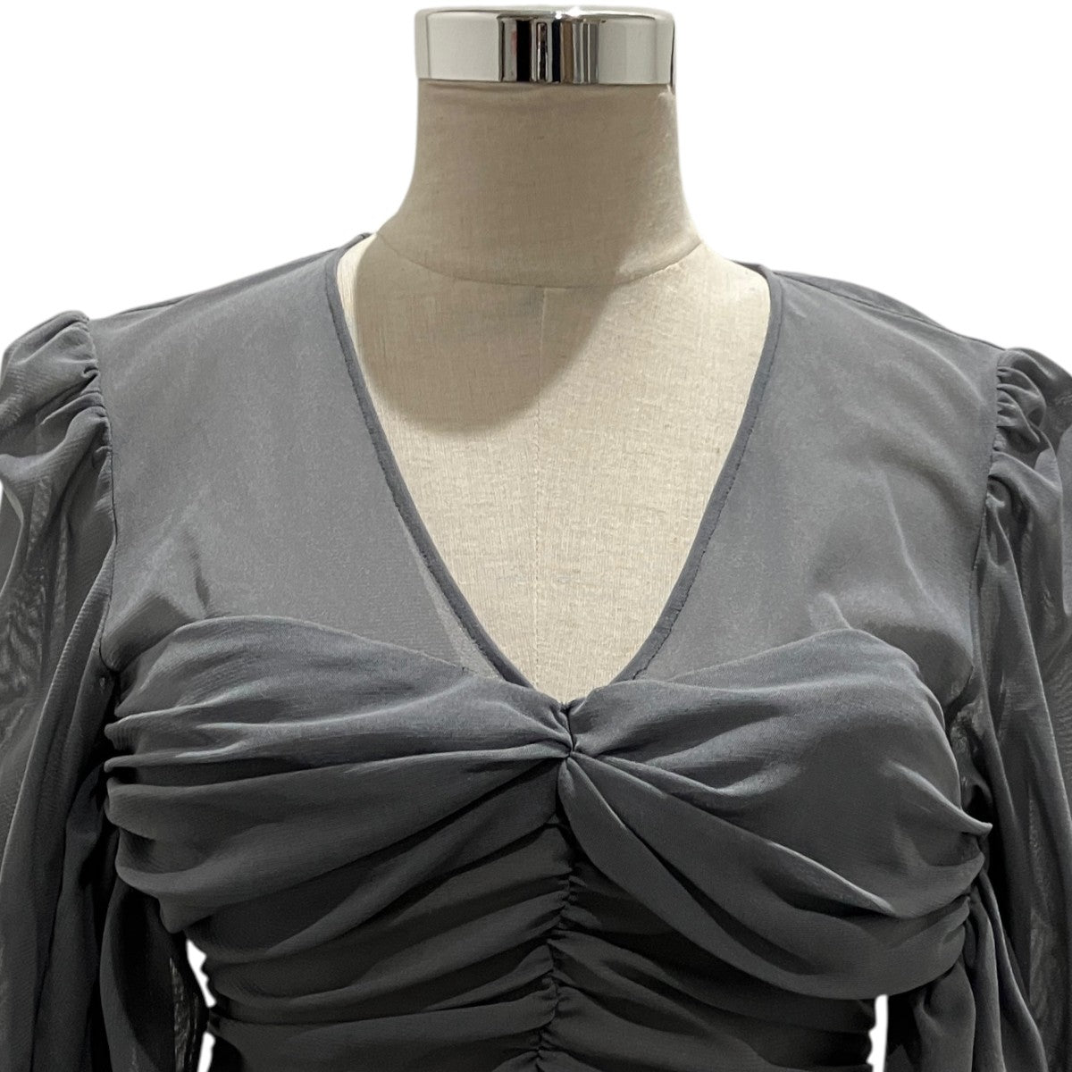 【TULLE GATHERED TOPS ／ TULLE GATHERED TOP】シャーリングブラウスFTC252-0420