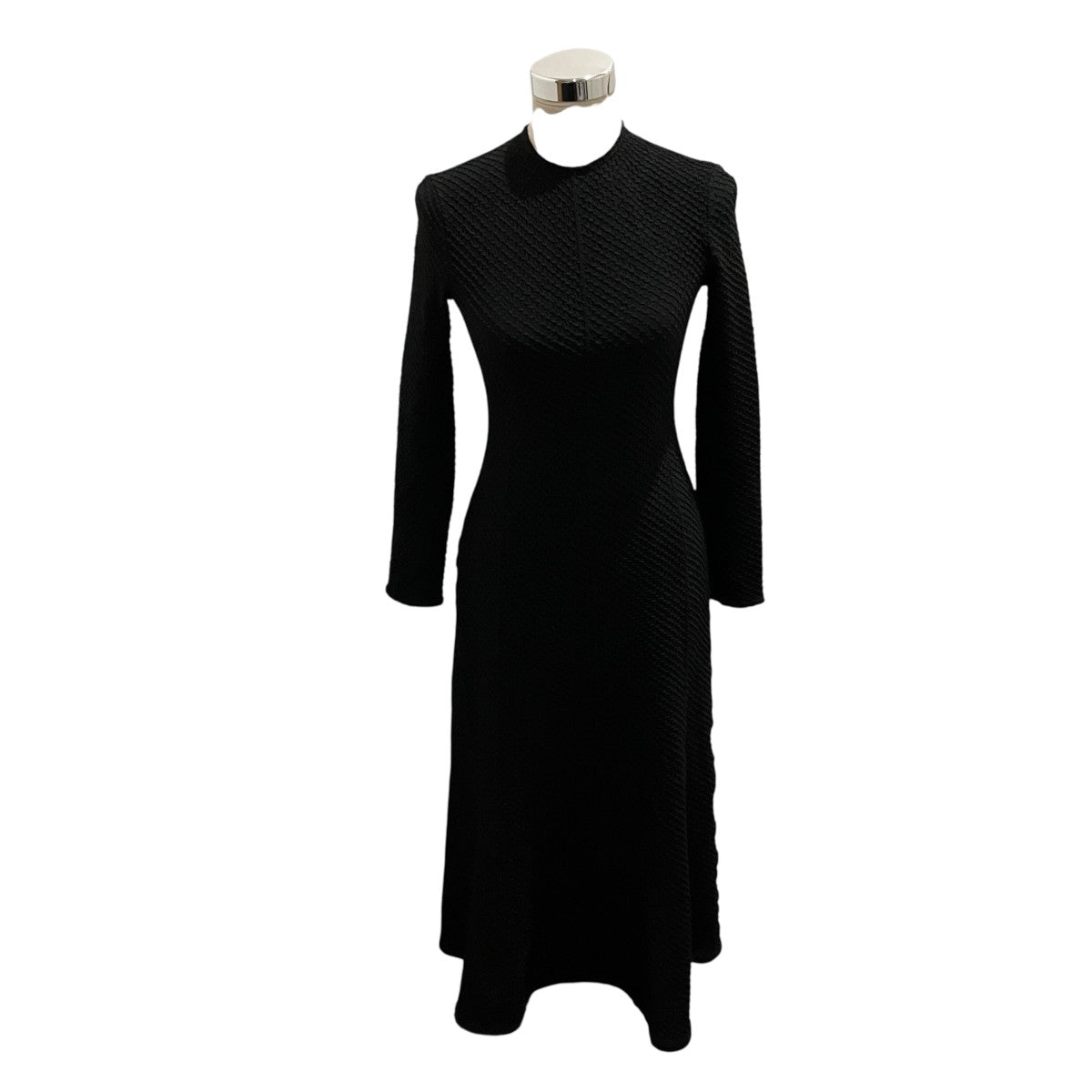 25AW【Shirring Jersey Jacquard Dress】長袖ワンピースMM25FW-JS038