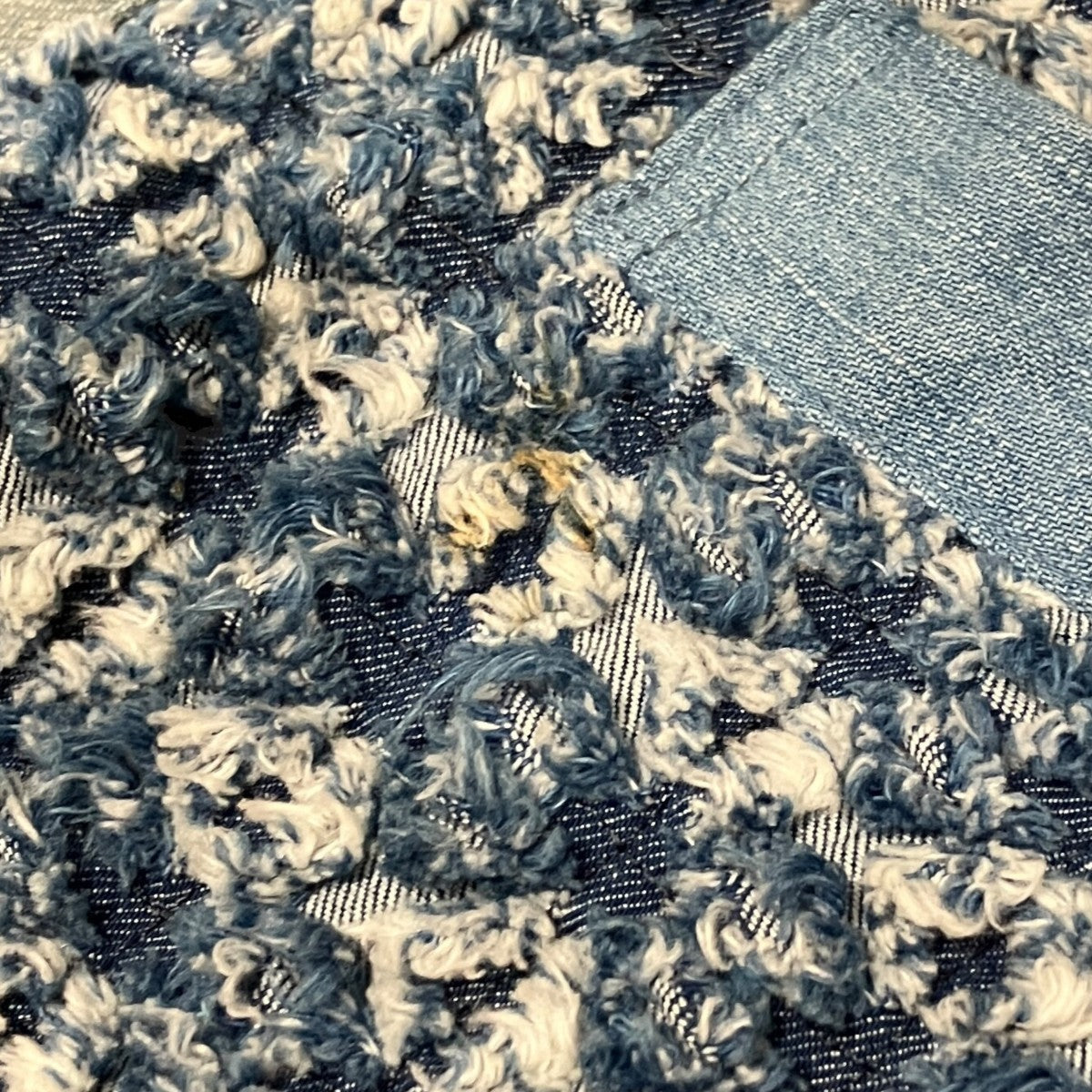 【Crushed Napping Quilted Denim Bolero Jacket】ボレロジャケットK2410LJ090