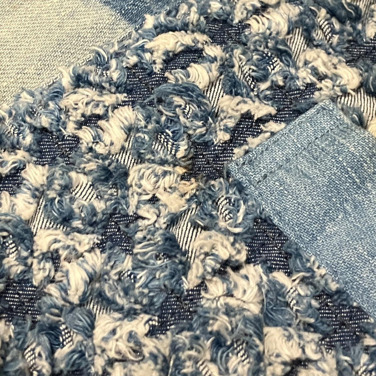 【Crushed Napping Quilted Denim Bolero Jacket】ボレロジャケットK2410LJ090