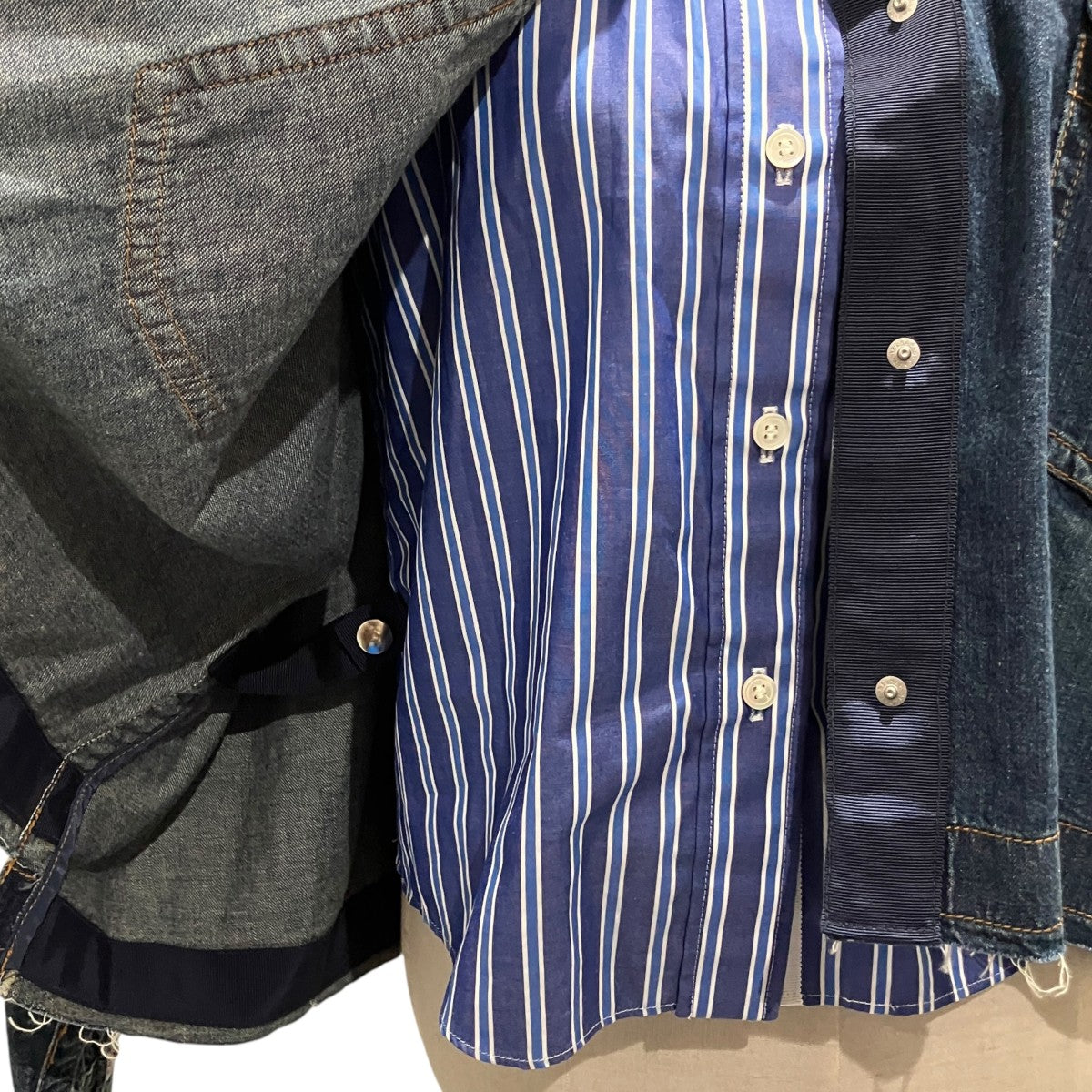 【Denim Double Layered Shirt Jacket】グロップドデニムジャケット20-04932
