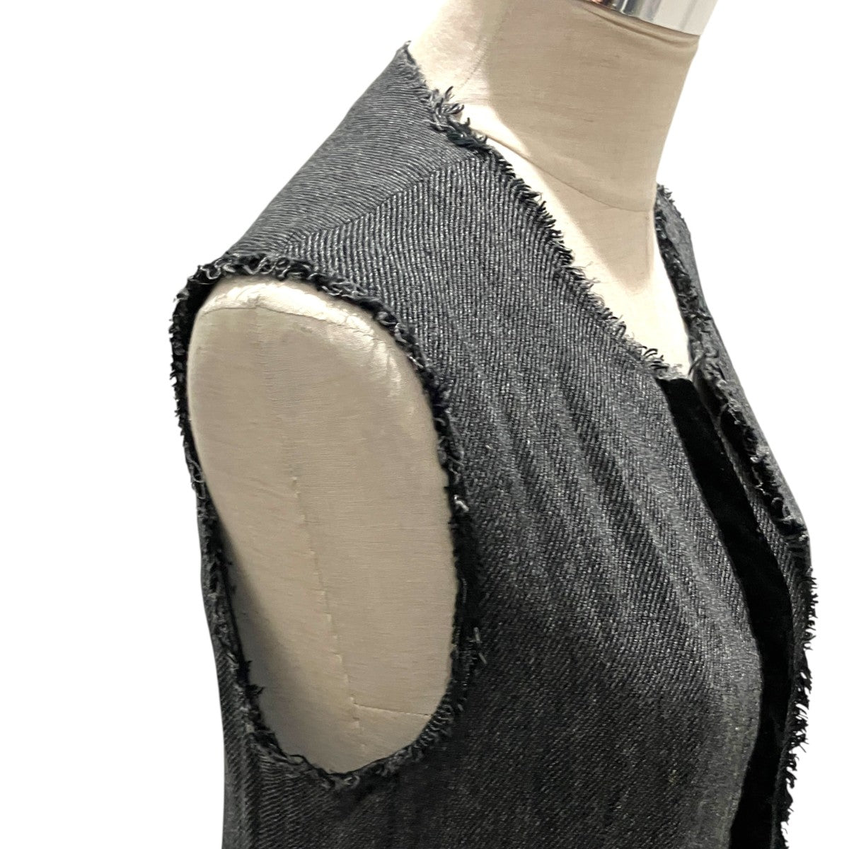 yohji yamamoto+Noir ノースリーブ切りっぱなしワンピースNB-D06-010 古着・中古-6枚目のアイテム画像
