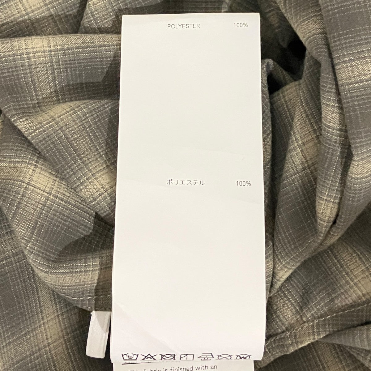 26SS【TXT 01 ／ LS ／ POLY． BROADCLOTH． TEXTILE．】チェックシャツ261TQDT-SHM01