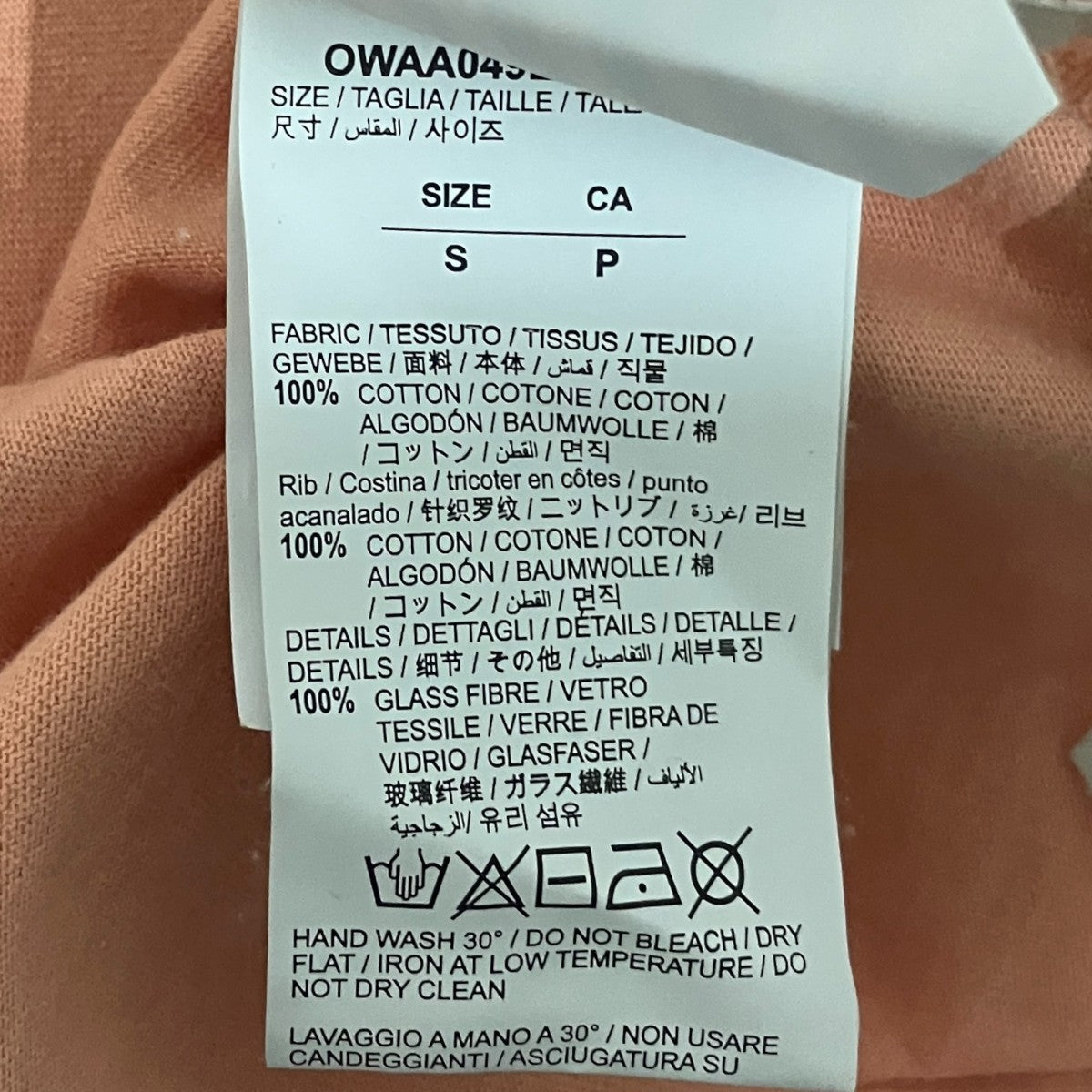 バックスワロロゴTシャツOWAA049E19B07065
