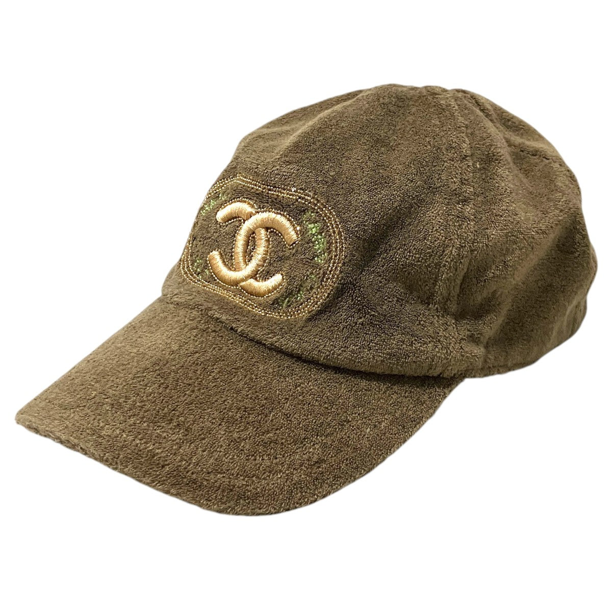 CHANEL(シャネル) パイル地ココマークキャップ カーキ サイズ M