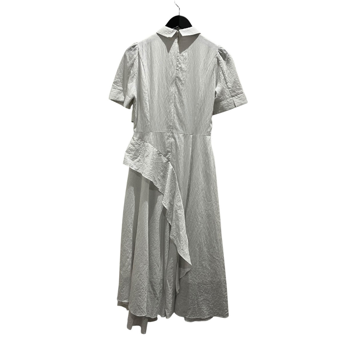 Striped Asymmetrical Shirt Dress半袖ワンピース1261305094