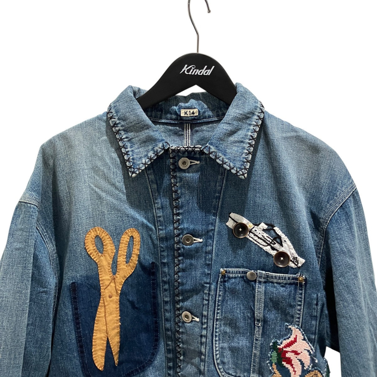 【Hand-Embroidered Denim Coverall】デニムジャケット26ss-co-01