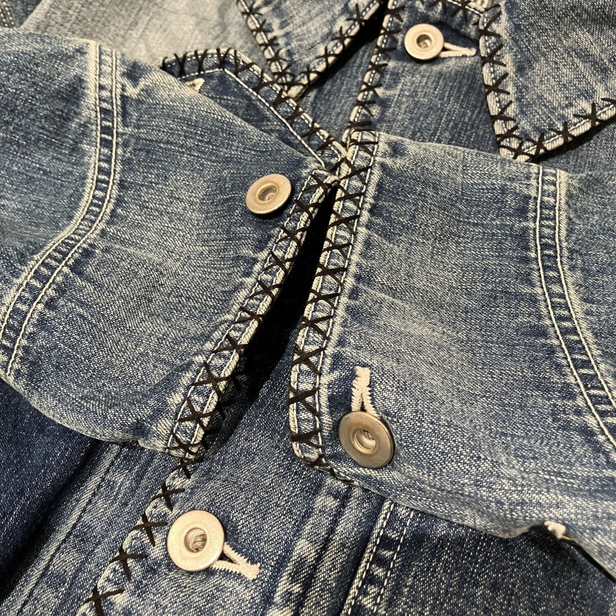 【Hand-Embroidered Denim Coverall】デニムジャケット26ss-co-01