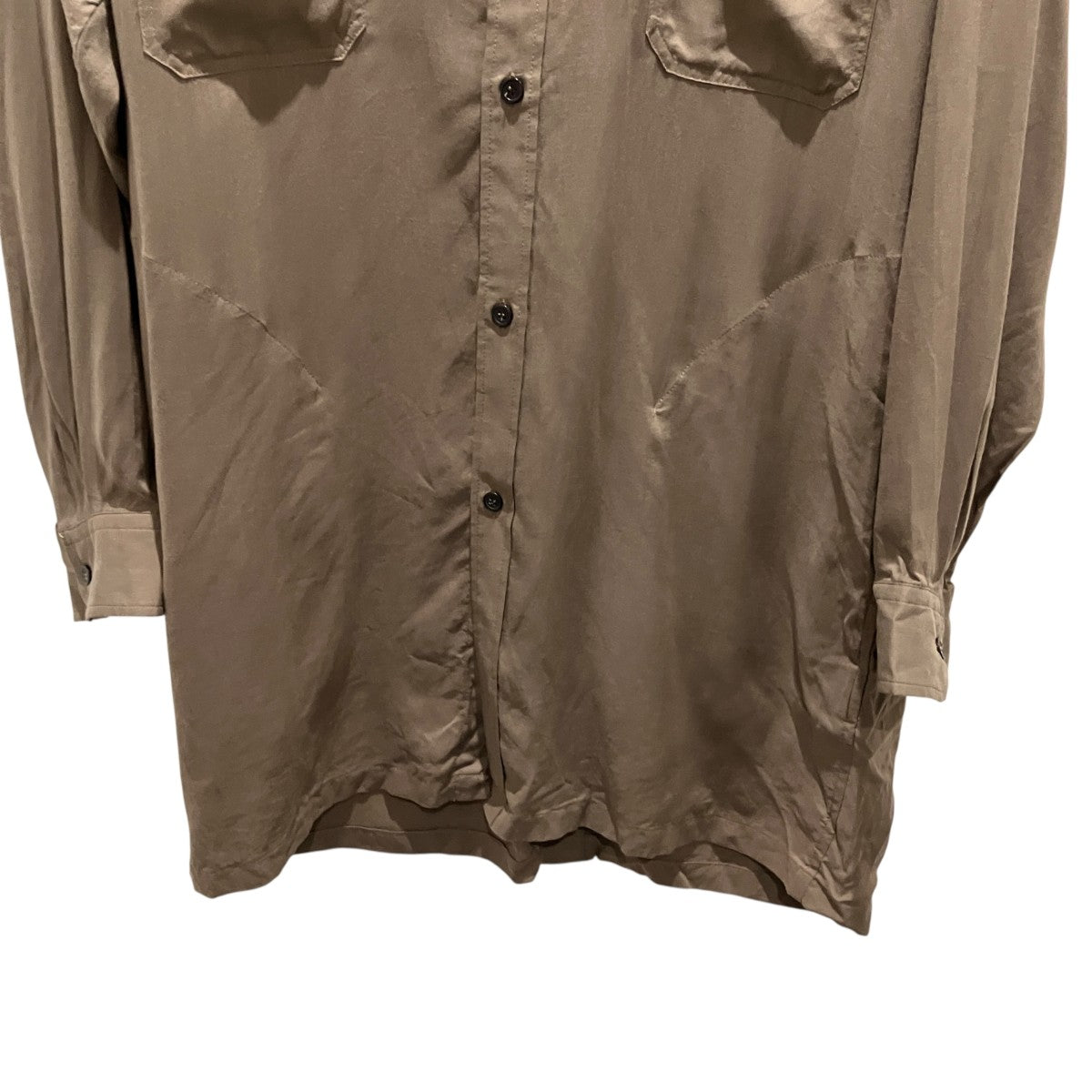 【CELLLOSE LAWN BACK OPEN GATHER SLEEVE BLOUSE】長袖シャツHL-B06-200