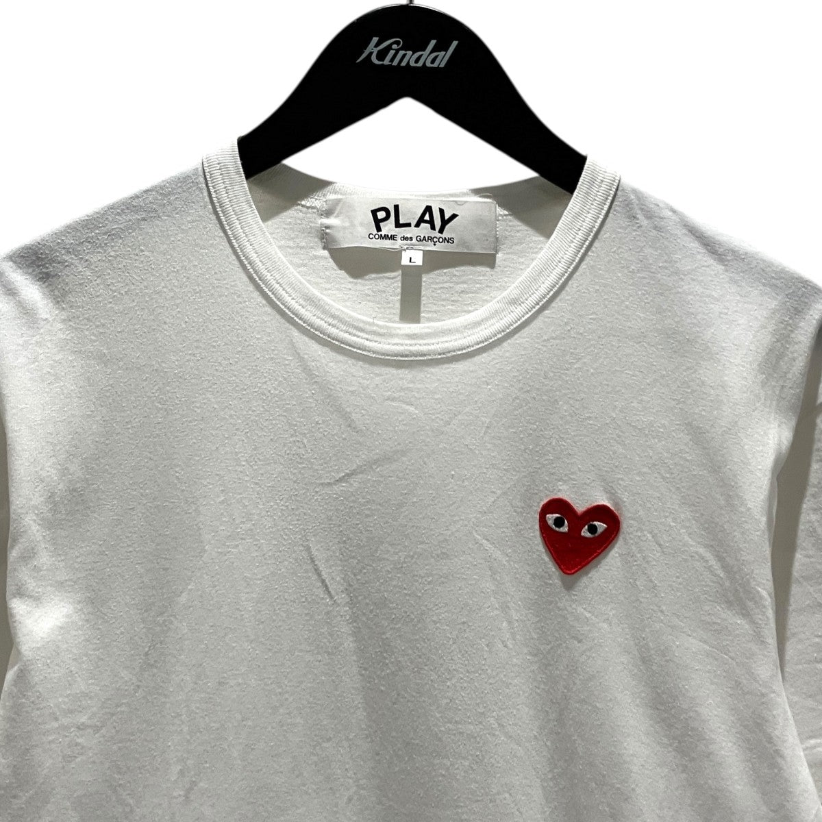 PLAY COMME des GARCONS(プレイコムデギャルソン) ハートワッペン半袖T