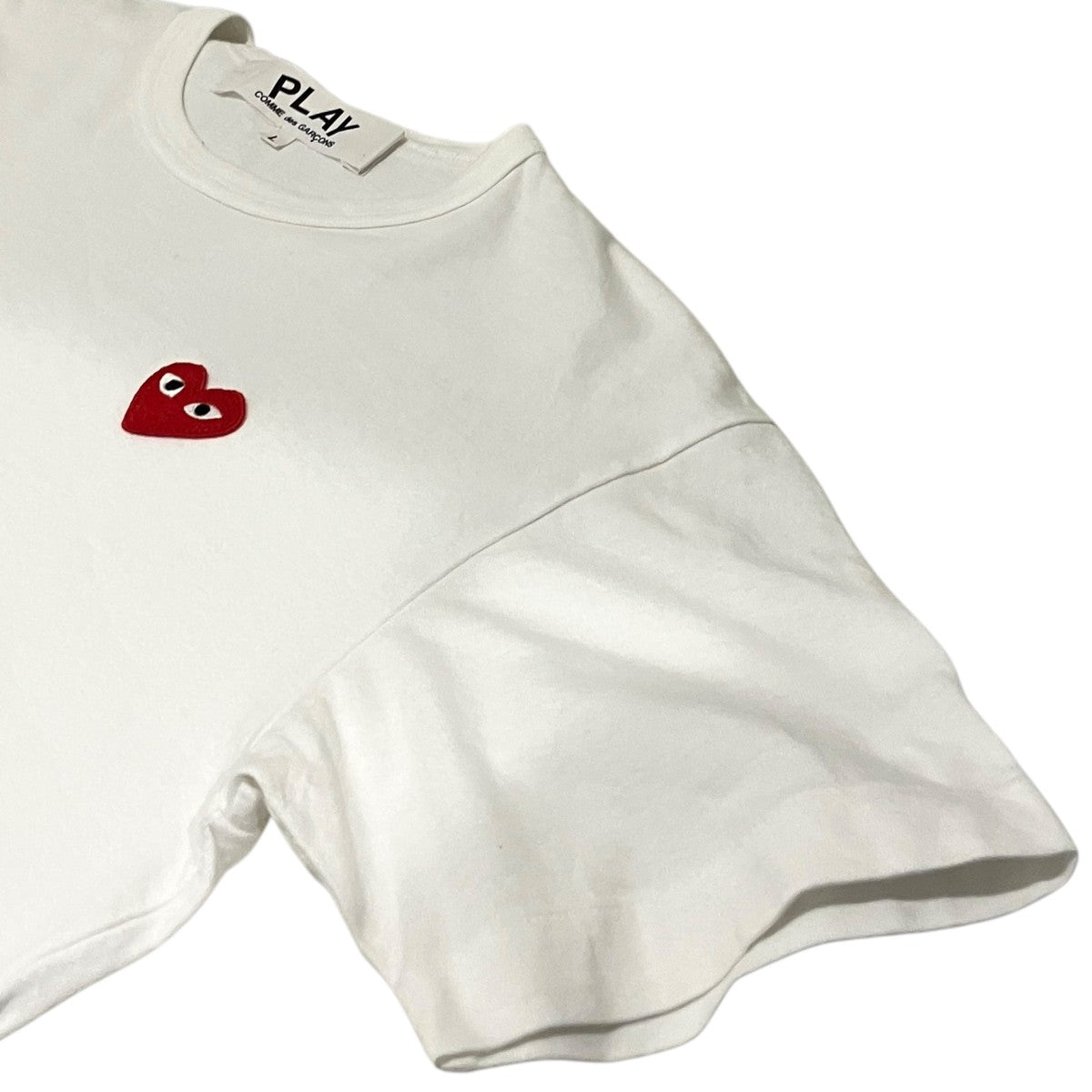 PLAY COMME des GARCONS(プレイコムデギャルソン) ハートワッペン半袖T
