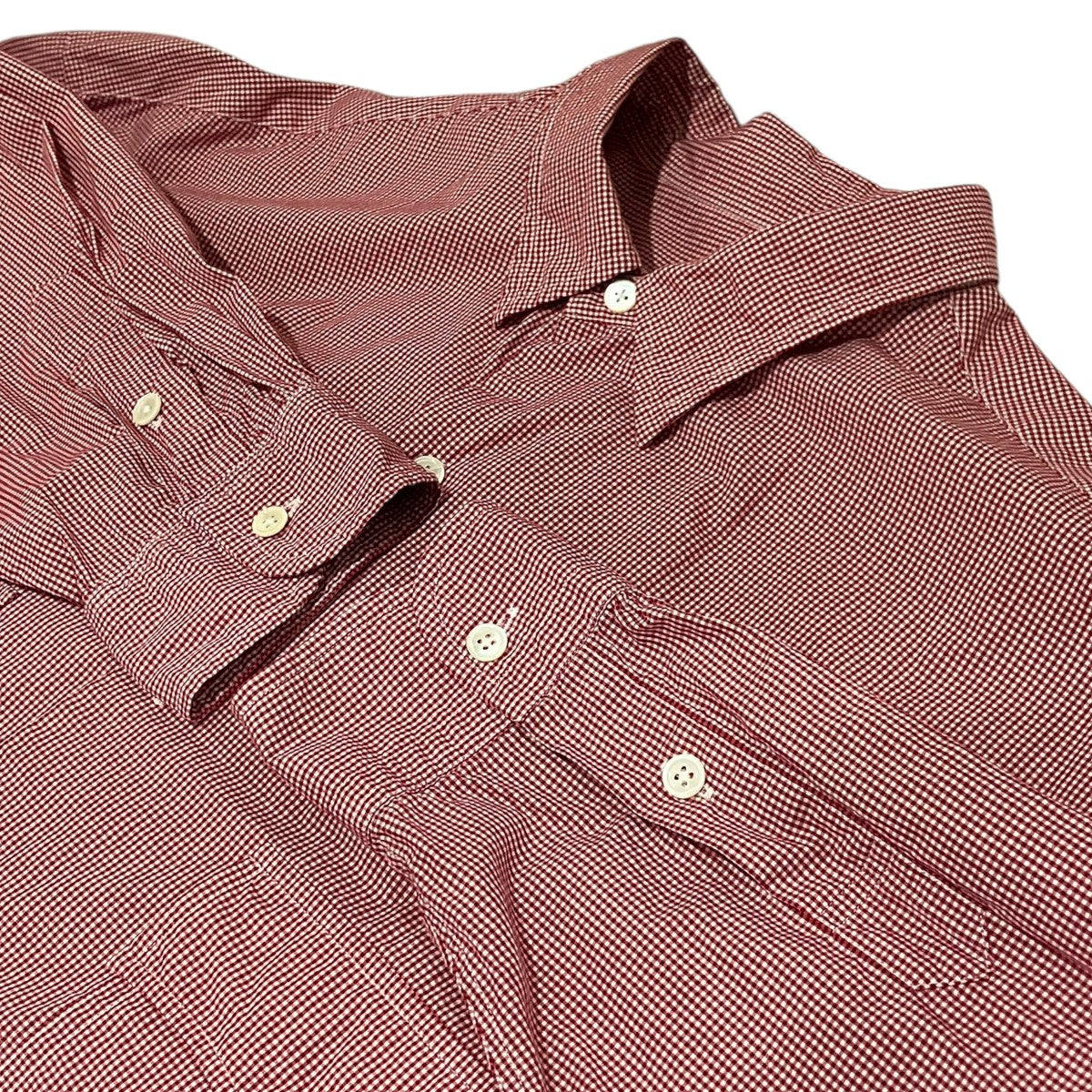 【ROLL UP NEW GINGHAM CHECK SHIRT】長袖ギンガムチェックシャツ