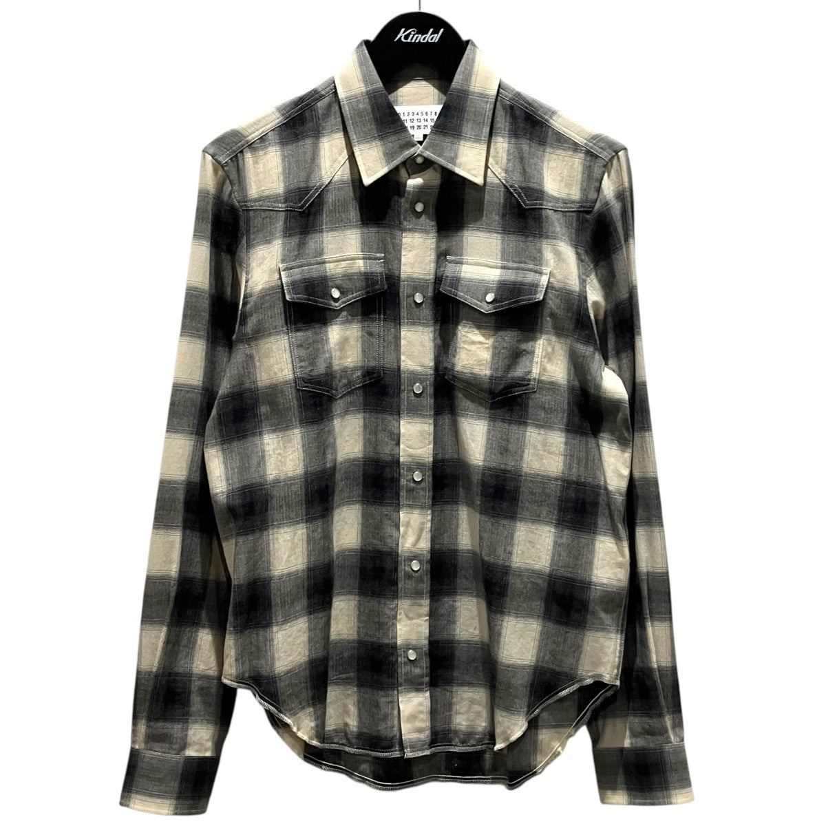 Martin Margiela14 チェックシャツS50DL0293 古着・中古-1枚目のアイテム画像