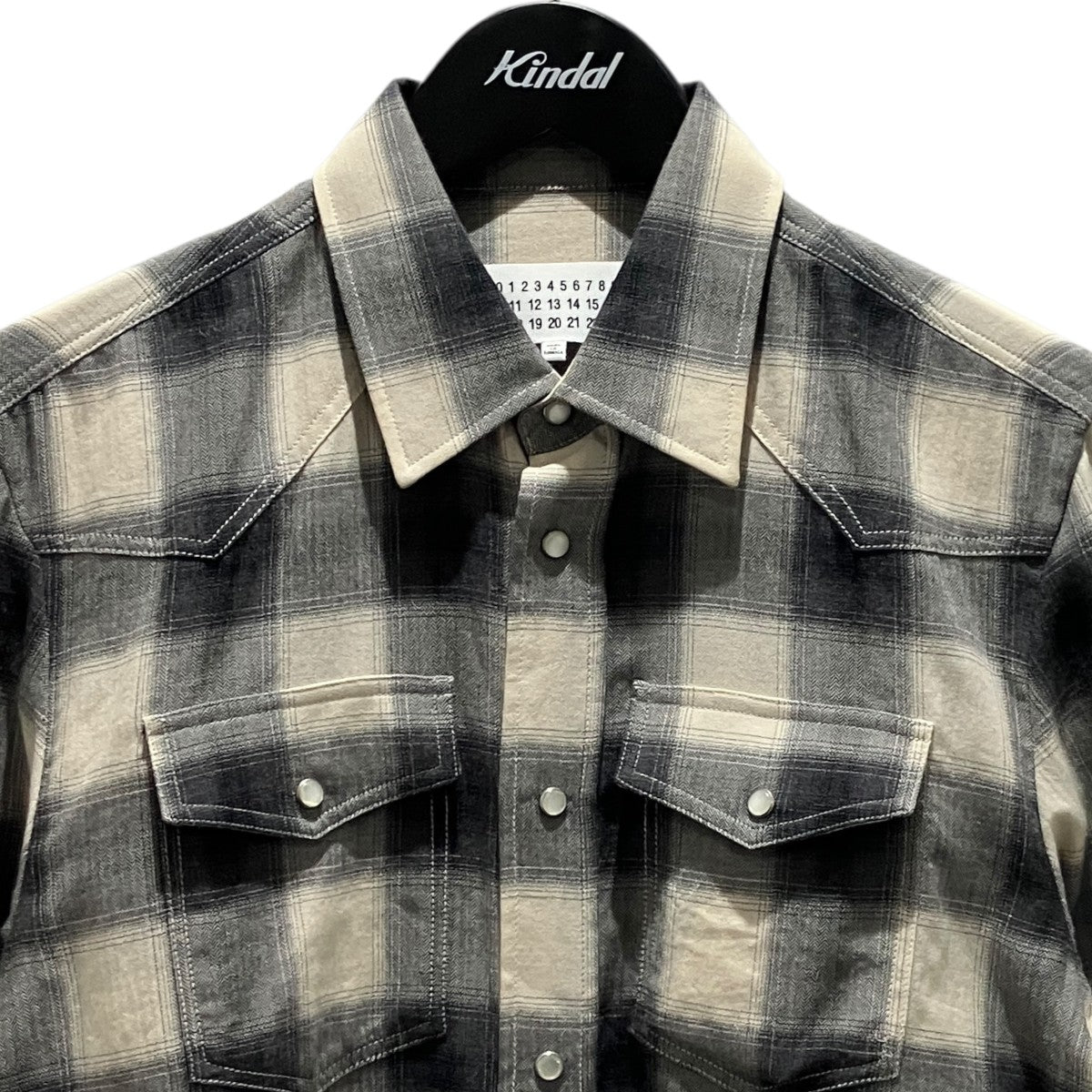 Martin Margiela14 チェックシャツS50DL0293 古着・中古-3枚目のアイテム画像