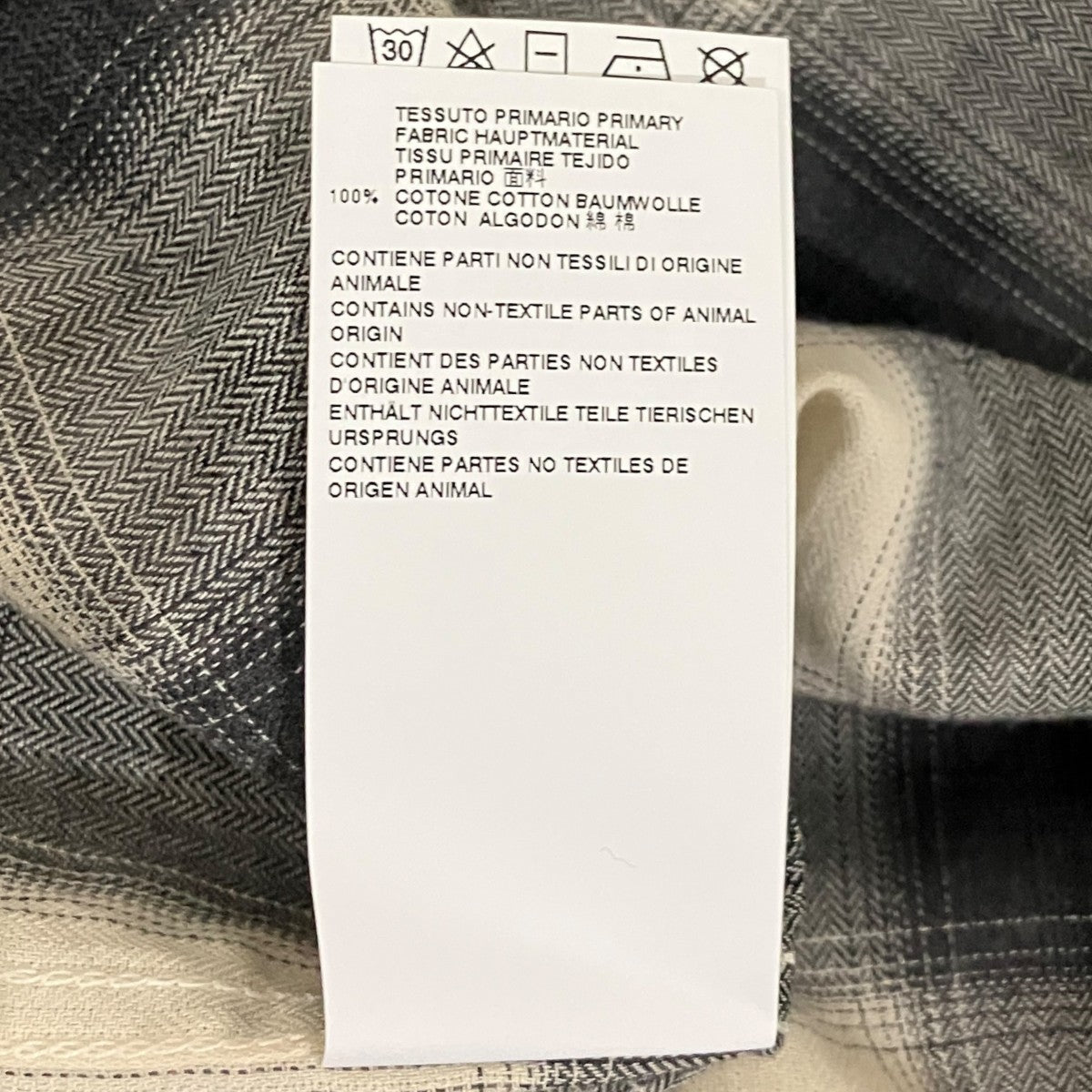 Martin Margiela14 チェックシャツS50DL0293 古着・中古-7枚目のアイテム画像
