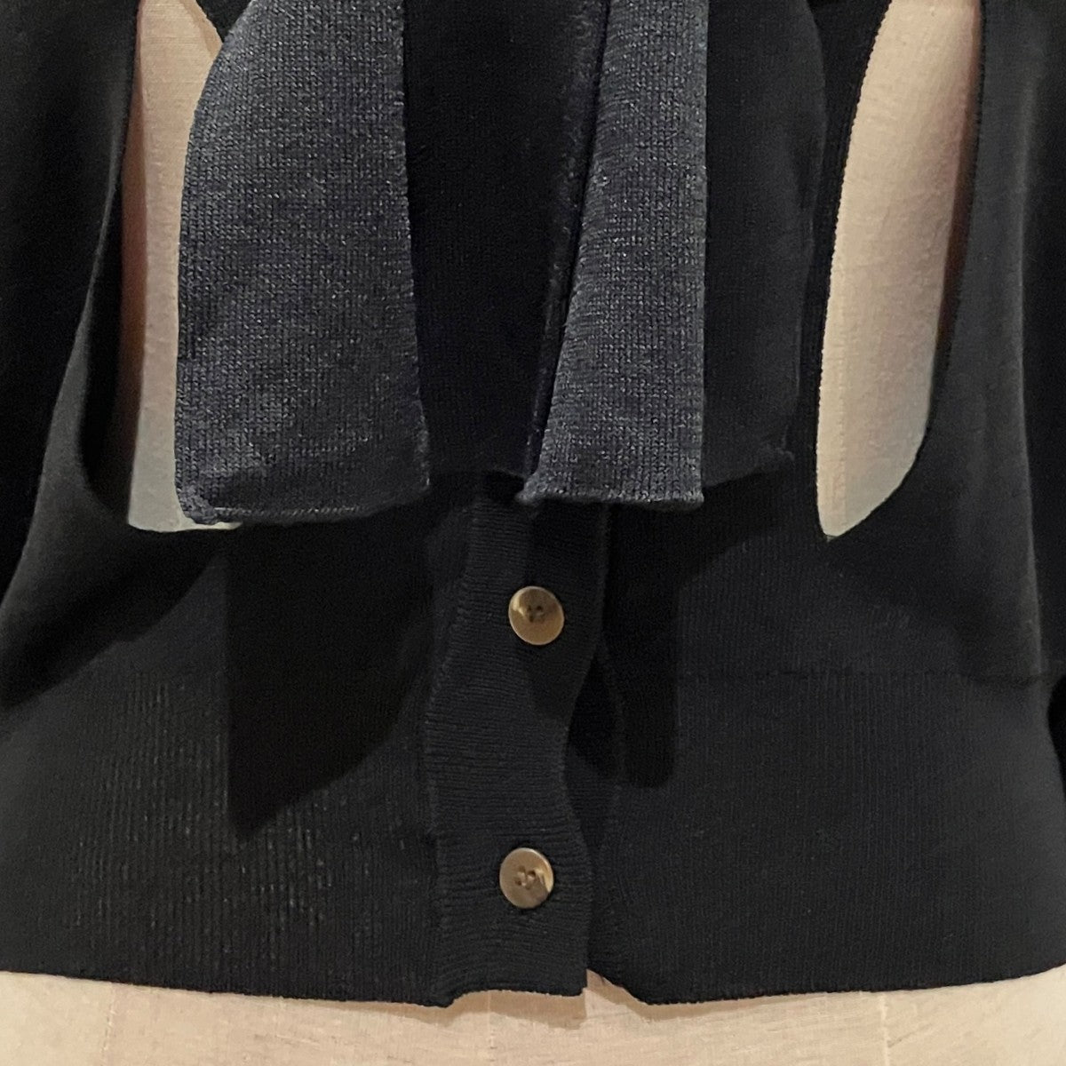 26SS【Ribbon Tie Dry-touch Cardigan】リボンタイ付きカーディガン0226010503