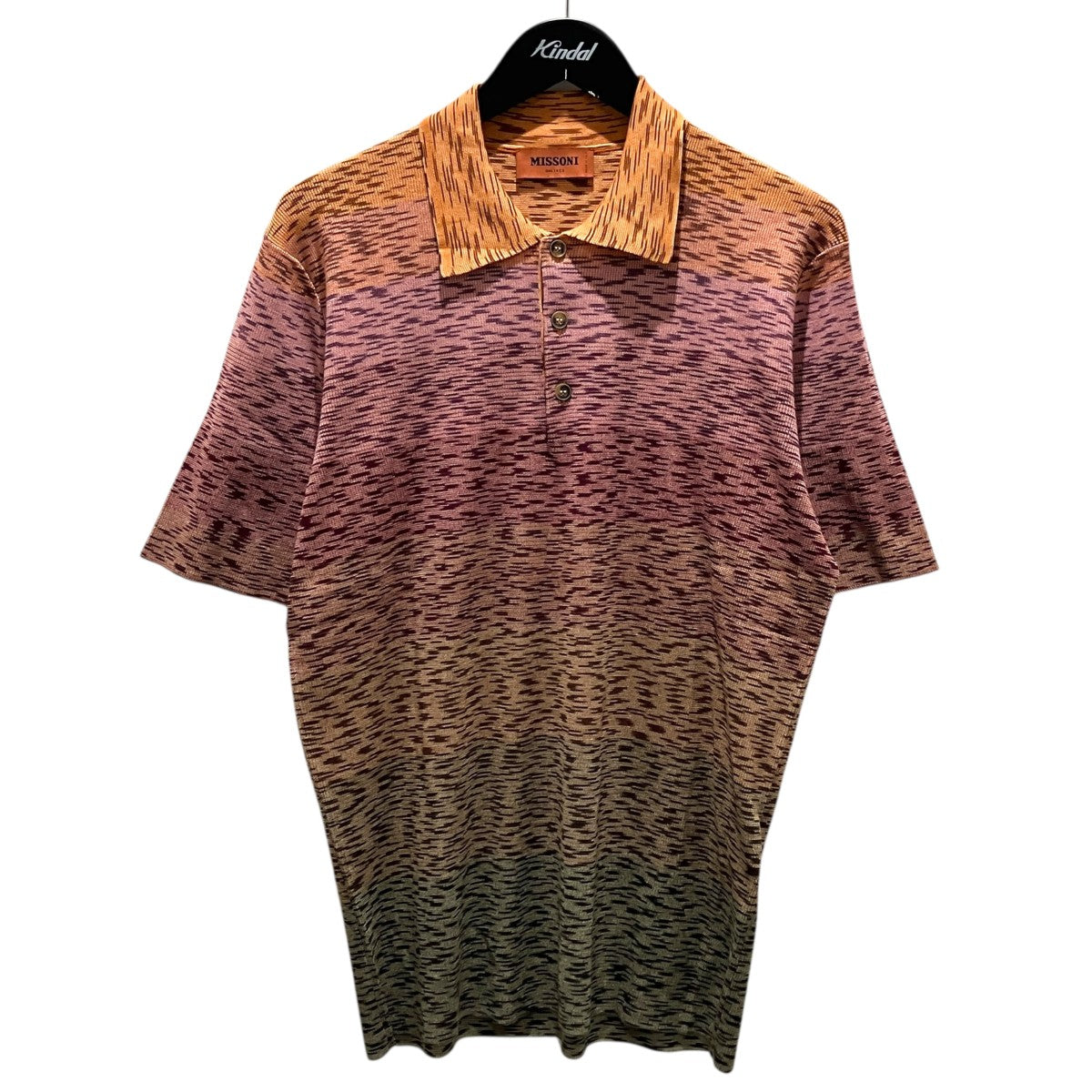 【Henley Polo】ニットポロシャツBK00JM