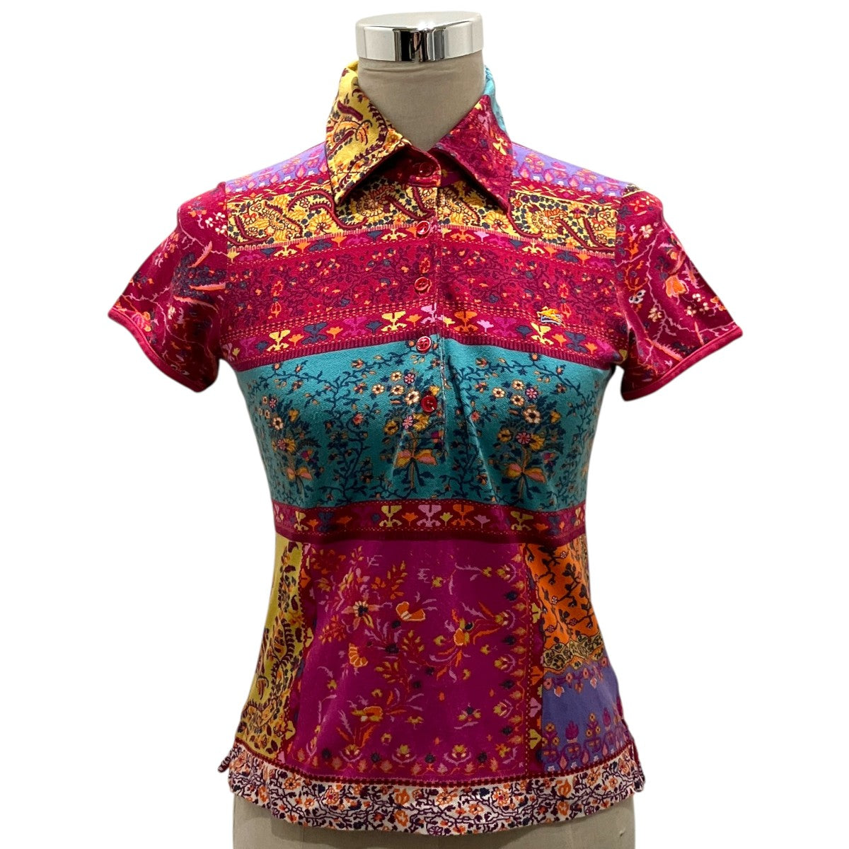 総柄ブラウス061-19787-4241