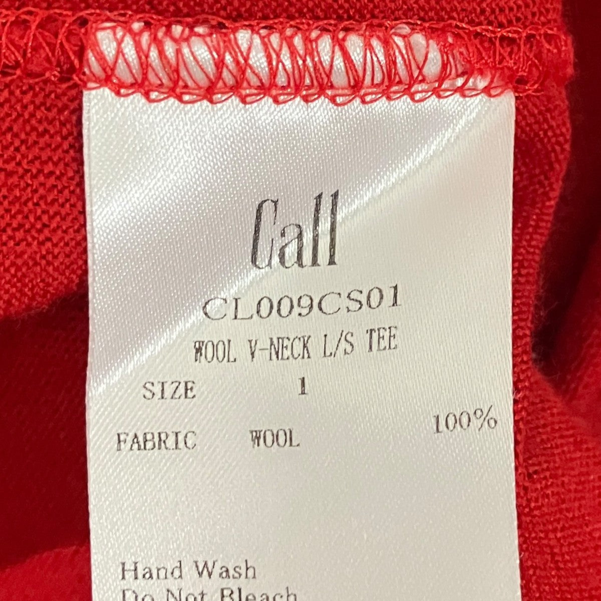 【WOOL V-NECK L／S TEE】VネックニットカットソーCL009CS01